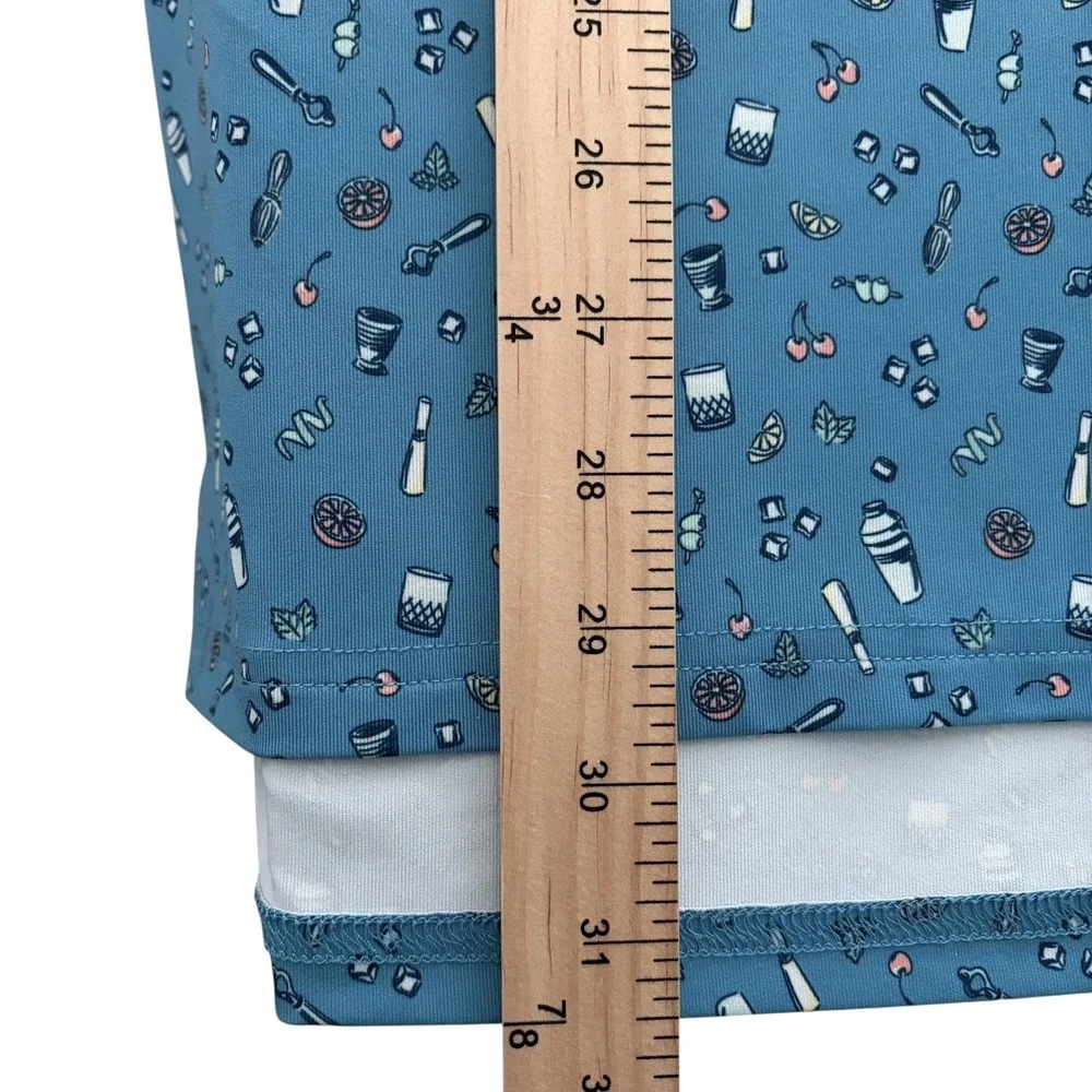 Southern Tide‎ Performance Polo Mens M Hampstead Cocktail Print Short Sleeve